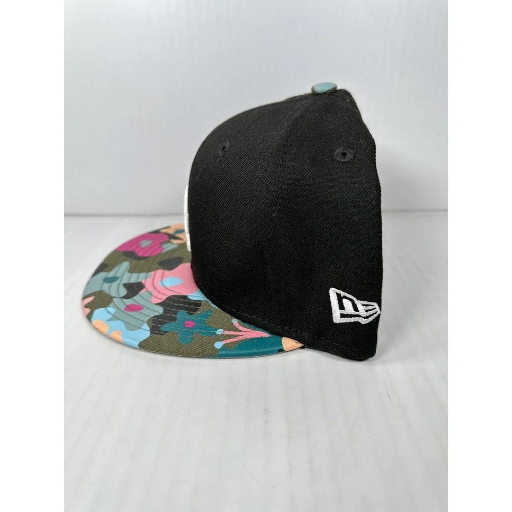 New Era LA Dodgers 9FIFTY Black Floral Camo One Size Snapback Hat Cap BRAND NEW